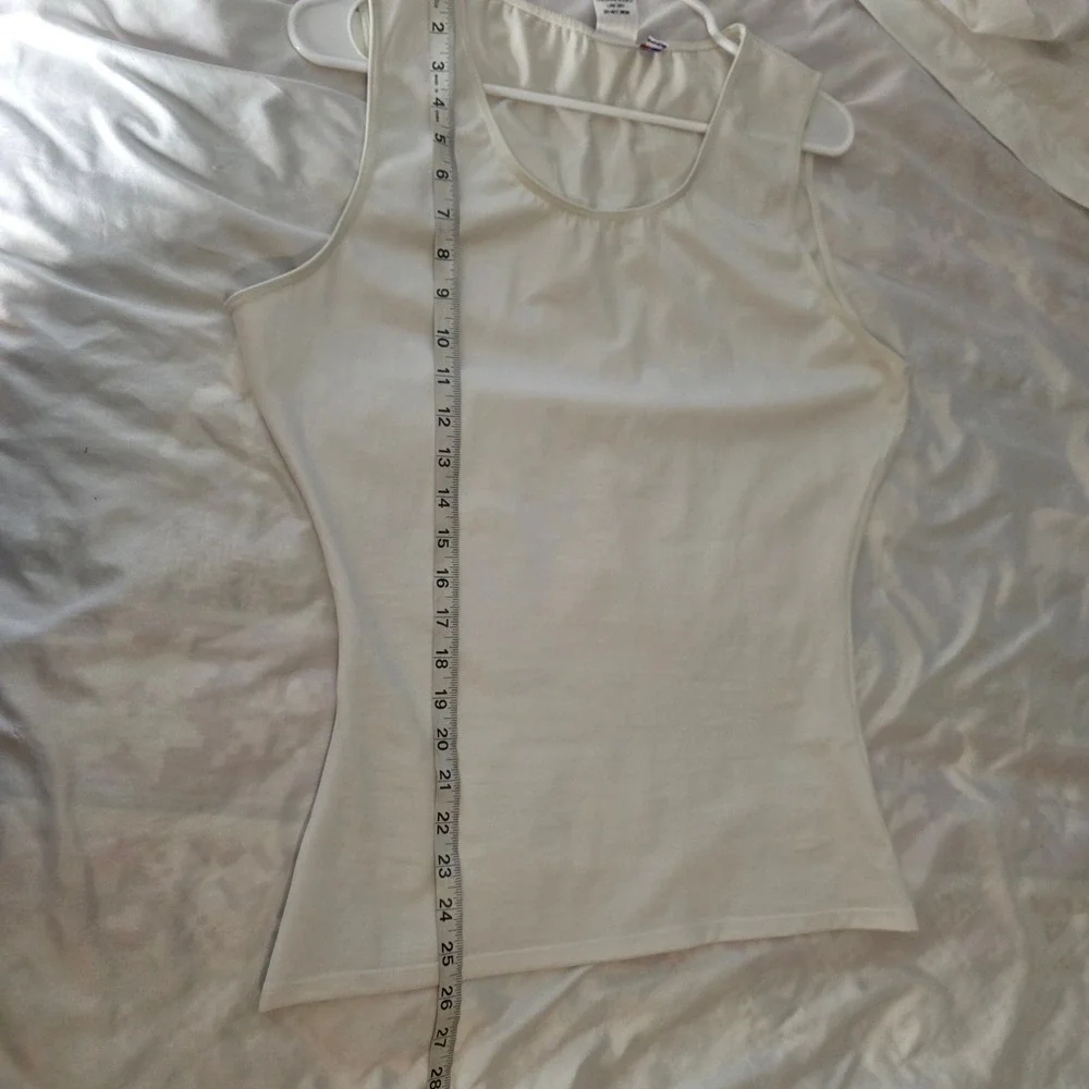 Insta Slim Mens Compression Tank Top Size XL White Sleeveless Undershirt USA